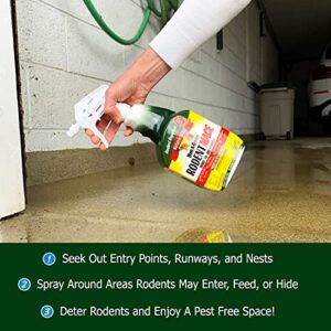Nature’s MACE Rodent Repellent 40oz Concentrate/Covers 16,800 Sq. Ft. / Repel Mice & Rats/Keep mice, Rats & Rodents Out of Home, Garage, attic, and Crawl Space/Safe to use Around Children & Pets