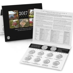 2017 P & D America the Beautiful Quarters Uncirculated Coin Set US Mint Packaged
