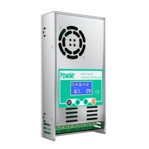 powmr mppt charge controller 60 amp 48v 36v 24v 12v auto - max 160vdc input lcd backlight solar charge controller for vented sealed gel nicd lithium battery【software update version】(mppt-60a)