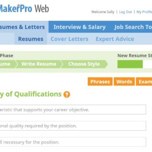 ResumeMaker Professional Web – Monthly Subscription [Online Code]