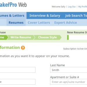 ResumeMaker Professional Web – Monthly Subscription [Online Code]