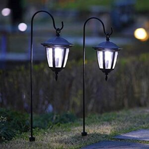 MAGGIFT 34 Inch Hanging Solar Lights Outdoor Waterproof Solar Garden Lights with 2 Shepherd Hooks Landscape Lighting for Lawn Patio Yard Pathway Driveway,2 Pack