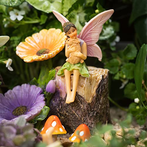PRETMANNS Fairies for Fairy Garden - Fairy Garden Kit - Fairy Garden Accessories - Boy & Girl Fairy Garden Fairies - Adorable Fairy Garden Figurines - Fairy Set 7 Items