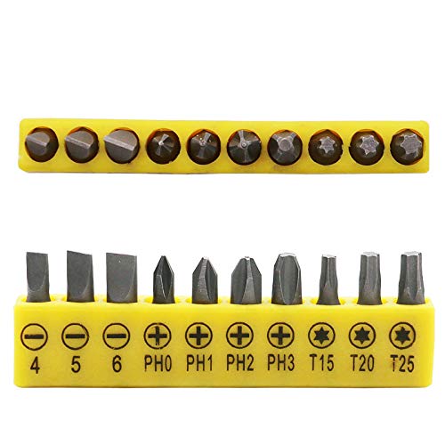 Walfront 10pcs Screwdriver L-Shaped Extension Handle Double Head Hex Socket Screwdriver Flat Torx Screwdriver Kit Hand Tool