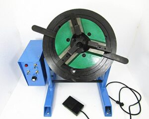 yuchengtech welding positioner turntable with 200mm chuck for circle workpiece turntable welding equipment positioning welder 50kg (110v)