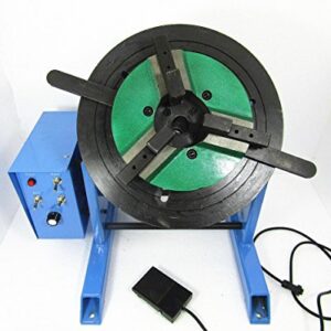 YUCHENGTECH Welding Positioner Turntable with 200mm Chuck for Circle Workpiece Turntable Welding Equipment Positioning Welder 50KG (110V)