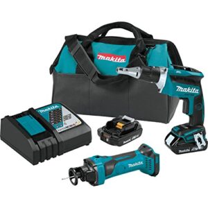 makita xt255r 18v lxt lithium-ion compact cordless 2-pc. combo kit (2.0ah)