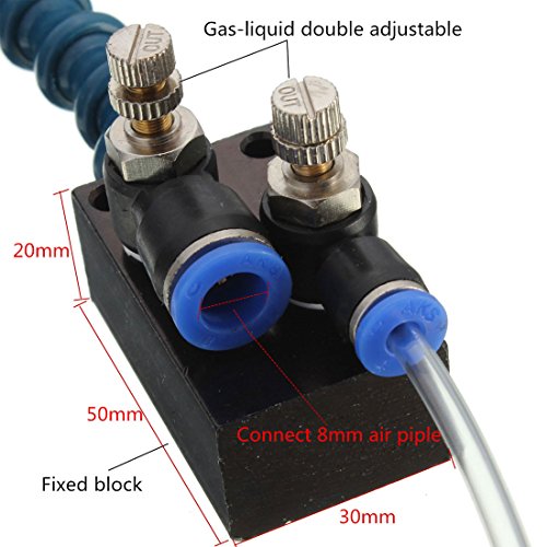 OriGlam 【The Mist Coolant Lubrication Spray System for Metal Cutting Engraving Cooling Sprayer Machine for Air Pipe CNC Lathe Milling Drill