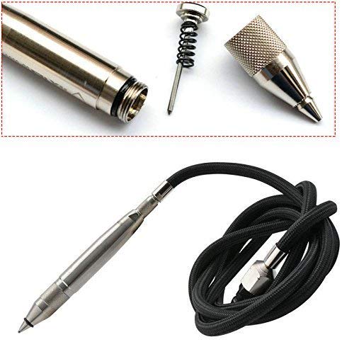 ELEOPTION Pneumatic Engraving Pen Tool Air Pencil Grinder 112L/min Engraver Penumatic Tip Pen