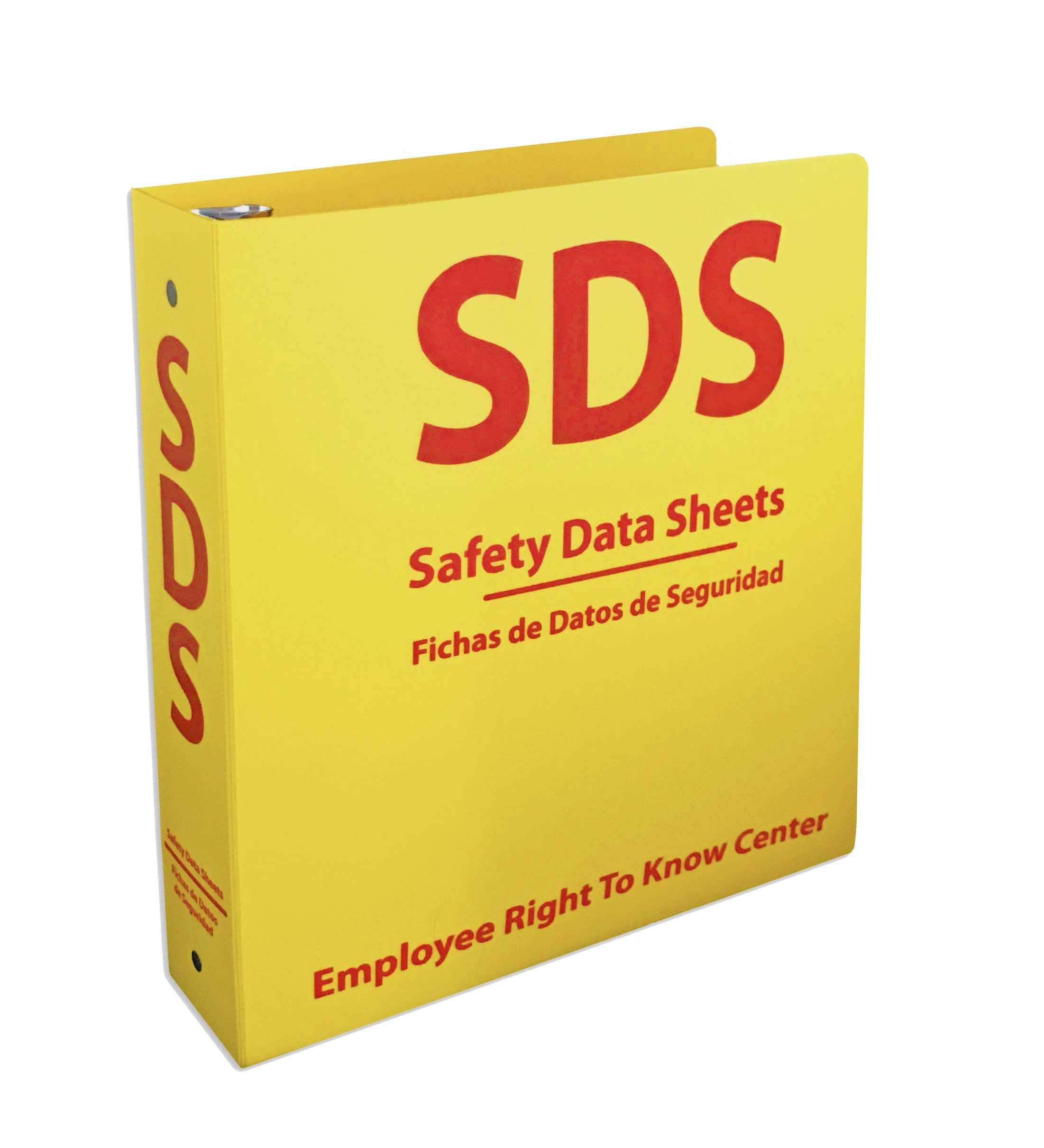 SDS Poly 3-Ring Binder 2 Inch - Bilingual English/Spanish - 400 Safety Data Sheet Capacity