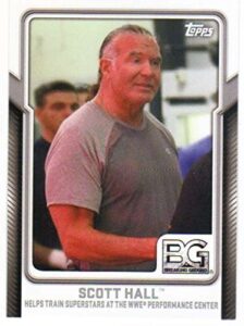 2017 topps wwe wwe breaking ground #8 scott hall helps train superstars at the wwe performance cente