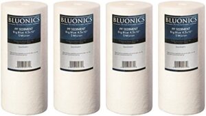 bluonics 4.5" x 10" sediment water filters (5 micron) 4 whole house cartridges