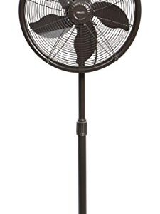 NewAir Outdoor Patio Misting Fan | 2-in-1 Outdoor Deck & Mister Fan | 5 Gentle Mist Nozzles | Outside Cooling Fan With 600 Square Foot Effective Range | Steel Construction