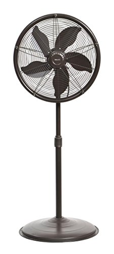 NewAir Outdoor Patio Misting Fan | 2-in-1 Outdoor Deck & Mister Fan | 5 Gentle Mist Nozzles | Outside Cooling Fan With 600 Square Foot Effective Range | Steel Construction