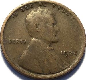 1924 p lincoln wheat cent penny seller good