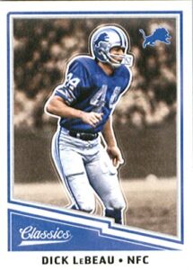 2017 panini classic #130 dick lebeau detroit lions football card