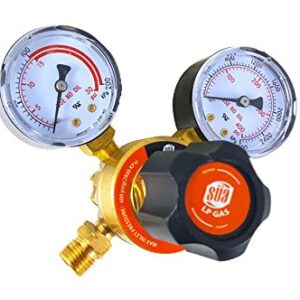 SÜA - Propane Regulator Welding Gas Gauges - CGA-510 - Rear Connector - LDP series - Check all the pictures and read the full description of this product to make sure it fits your tanks and hoses.