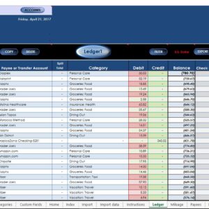 Ledger1 - Excel Based Money Management, Budgeting & Accounting Spreadsheet [Download]