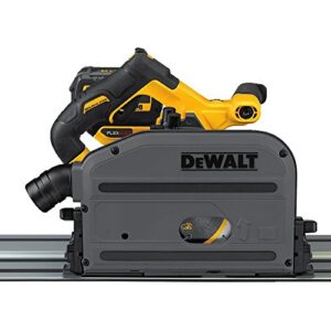 dewalt flexvolt 60v max* circular saw, 6-1/2-inch, cordless tracksaw kit (dcs520t1)