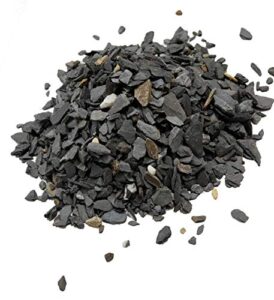 natural slate stone - 1/8 to 1/4 inch slate gravel | perfect for basing models, aquariums, bonsai and miniature gardens, 1lb