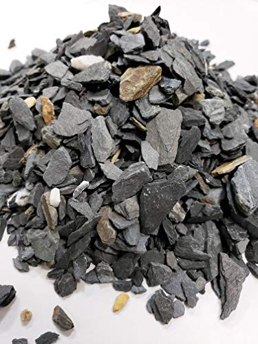 Natural Slate Stone - 1/8 to 1/4 inch Slate Gravel | Perfect for Basing Models, Aquariums, Bonsai and Miniature Gardens, 1lb