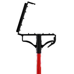 Libman Commercial 982 Quick-Change Mop Handle, Steel Handle, 60" Total Length, Red and Black (Pack of 6)