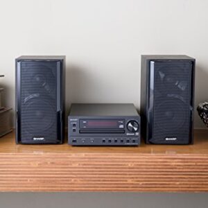 Sharp XL-HF203B Hi-Fi Component Stereo Speaker System with High Resolution Audio