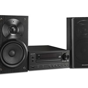 Sharp XL-HF203B Hi-Fi Component Stereo Speaker System with High Resolution Audio