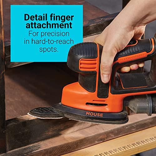 BLACK+DECKER 20V MAX* POWERCONNECT Cordless Drill/Driver + MOUSE Detail Sander Combo Kit (BD2KITCDDS)