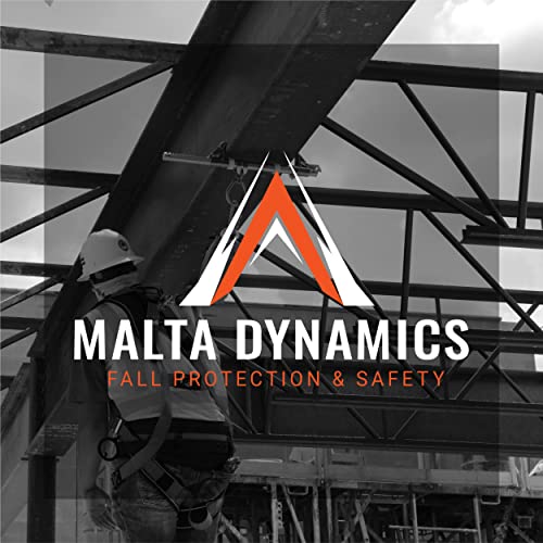 Malta Dynamics 18” D-Ring Extender with Snap Hook for Fall Protection and Roofing, OSHA/ANSI Compliant (1)