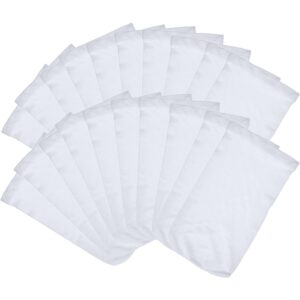 outus 20 pack pool skimmer socks, durable elastic nylon fabric filters of swimming pools, white (20 pack)