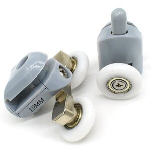 8 Pcs Top/Bottom Shower Door Rollers/Runners/Pulleys/Wheels Bathroom Replacement Parts 22mm Diameter