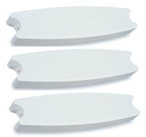new jsp manufacturing fits hydrotools 87901 swimming pool molded plastic replacement ladder rung step (3) white