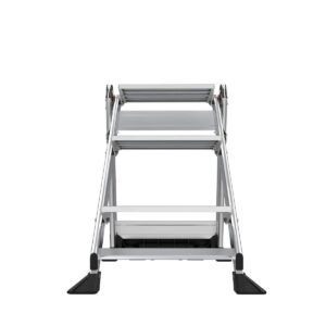 Little Giant Ladder Systems, Jumbo Step, 3-Step, 2 Foot, Step Stool, Aluminum, Type 1AA, 375 lbs Weight Rating, (11903), Gray