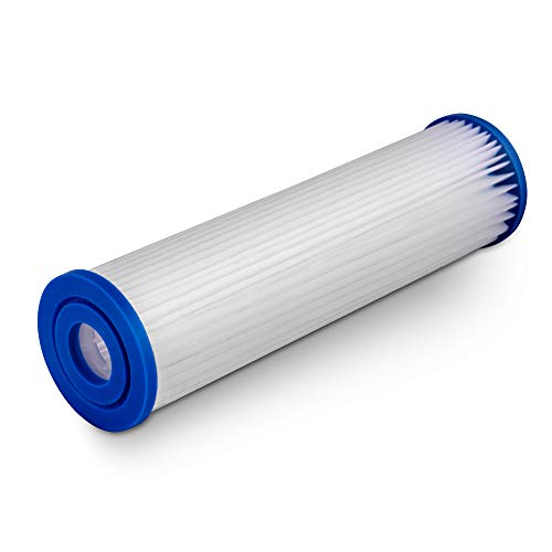 One Year Supply of Filters for System with Pleated Sediment Cartridge Amplified Surface Area, Removes Sand, Dirt, Rust, Extended Filter Life WELL-MATCHED with WHKF-WHPL, 801-50, WB-50W, SPC-25-1050