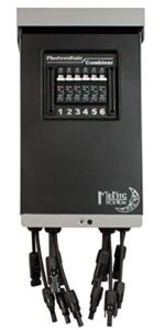midnite solar mnpv6-mc4-lv pre-wired combiner 3r with six 15 amp circuit breakers included