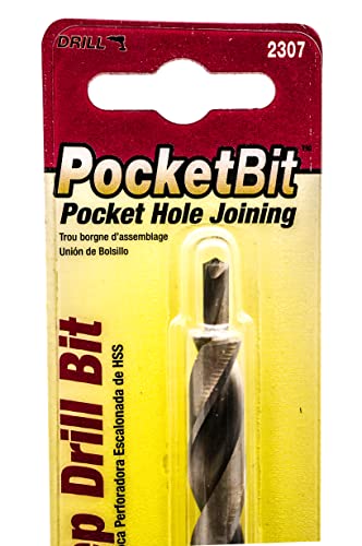 Milescraft 2307 PocketBit - Hex Shank Pocket Hole Drill Bit, Model: 23070003
