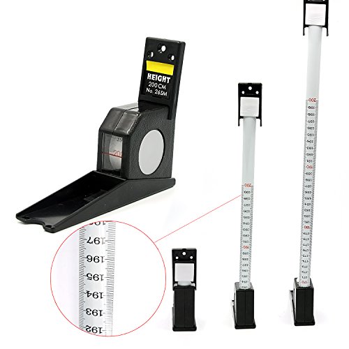 Kangkang@ 2m stadiometer Wall Mounted Growth Stature Meter Measure Home Use Adult Children Roll Ruler Height Measuring Measurement Tape