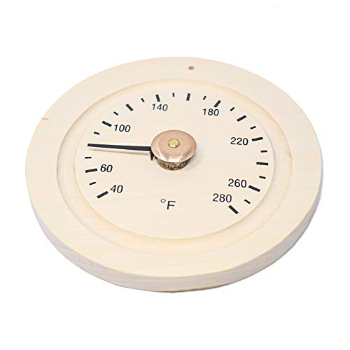 ALEKO Sauna Fahrenheit Thermometer | Handcrafted from Finnish Pine | WJ02