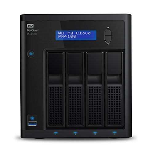 Western Digital WD 40TB My Cloud Pro Series PR4100 Network Attached Storage - NAS - WDBNFA0400KBK-NESN