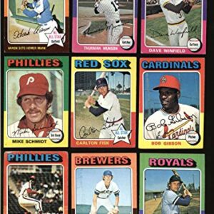 1975 Topps Baseball Complete Set 660 Cards EX condition