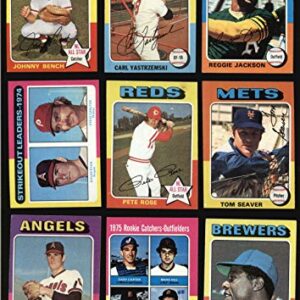 1975 Topps Baseball Complete Set 660 Cards EX condition