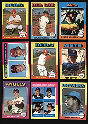 1975 Topps Baseball Complete Set 660 Cards EX condition