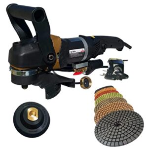 stadea swp105k stone concrete countertop grinder polisher wet stone 4" concrete polishing kit