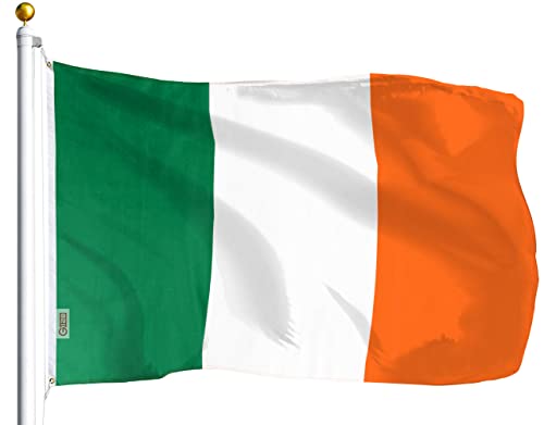 G128 Ireland Irish Flag | 3x5 Ft | LiteWeave Series Printed 100D Polyester | Country Flag, Vibrant Colors, Brass Grommets