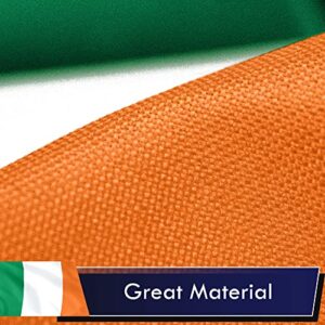 G128 Ireland Irish Flag | 3x5 Ft | LiteWeave Series Printed 100D Polyester | Country Flag, Vibrant Colors, Brass Grommets