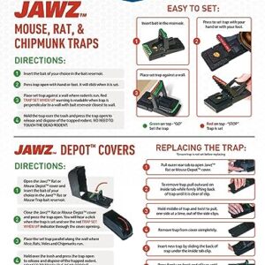 JT Eaton 408BULK Jawz Depot Bulk Rat and Chipmunk Trap Covers, Pack of 6