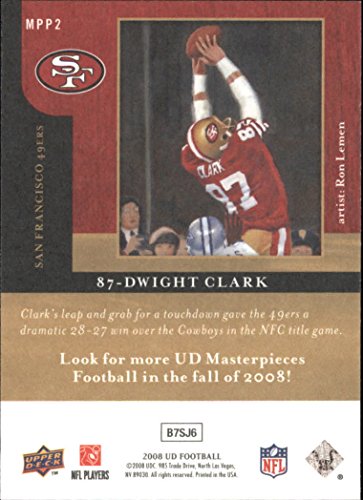 2008 Upper Deck Masterpieces Preview #MPP2 Dwight Clark - Football Card