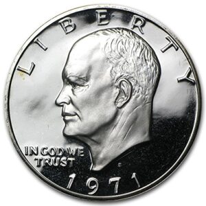 1971 s eisenhower silver proof 1971 s silver ike dollar proof $1 brilliant uncirculated dcam