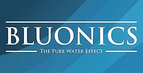 BLUONICS 4.5 x 20" Whole House Water Filter 5 Micron Carbon Block for Chlorine, Bad Taste and Odor with CLEAR TRANSPARENT HOUSING